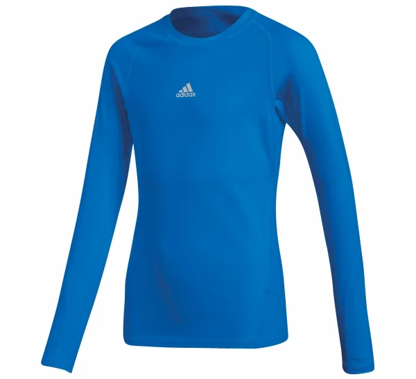 Adidas Alphaskin LS Tee Junior Blau – Silber 1