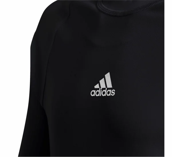 Adidas Alphaskin LS Tee Junior Schwarz – Silber 3