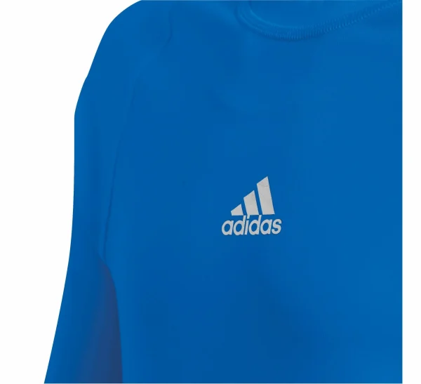 Adidas Alphaskin LS Tee Junior Blau – Silber 3