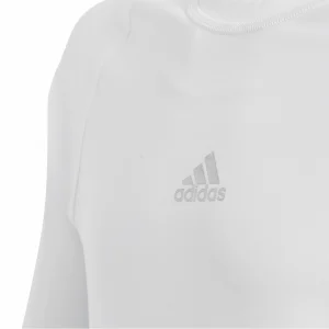 Adidas Alphaskin LS Tee Junior Weiß – Silber 8