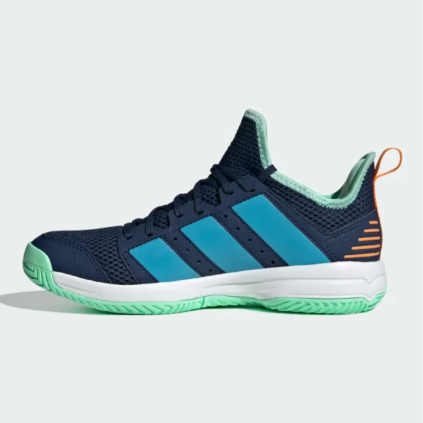 Adidas Stabil Indoorschuhe Kinder Marine – Hellblau 5