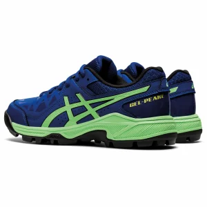 Asics Gel-Peake Hockeyschuh Kinder Blau – Grün – Schwarz – Gelb 11