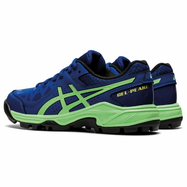 Asics Gel-Peake Hockeyschuh Kinder Blau – Grün – Schwarz – Gelb 3