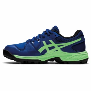 Asics Gel-Peake Hockeyschuh Kinder Blau – Grün – Schwarz – Gelb 15