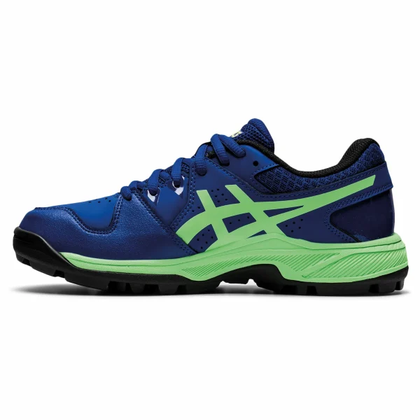 Asics Gel-Peake Hockeyschuh Kinder Blau – Grün – Schwarz – Gelb 5