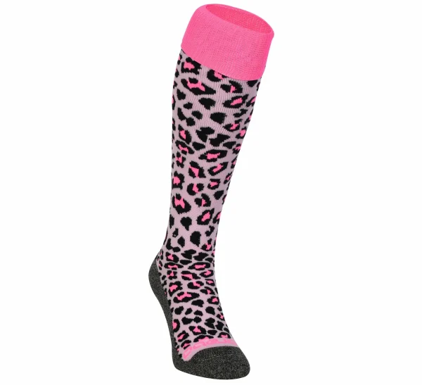 Brabo Cheetah Hockeysocken Kinder Hellrosa – Rosa – Schwarz 1