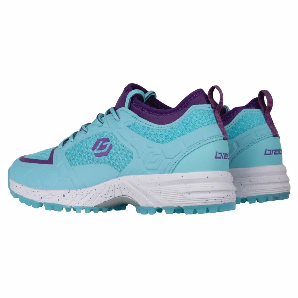 Brabo Elite Hockeyschuhe Kinder Mint Grün – Violett 3