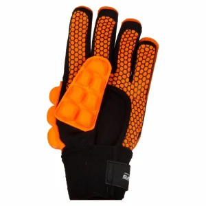 Brabo F2.1 Pro Hockey Handschuhe (links) Orange – Schwarz 6