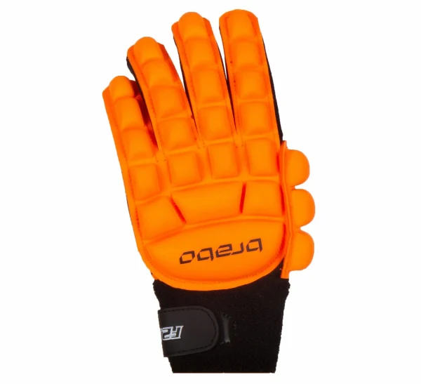 Brabo F2.1 Pro Hockey Handschuhe (links) Orange – Schwarz 1