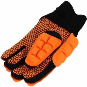 Brabo F2.1 Hockey Handschuhe Orange – Schwarz 6