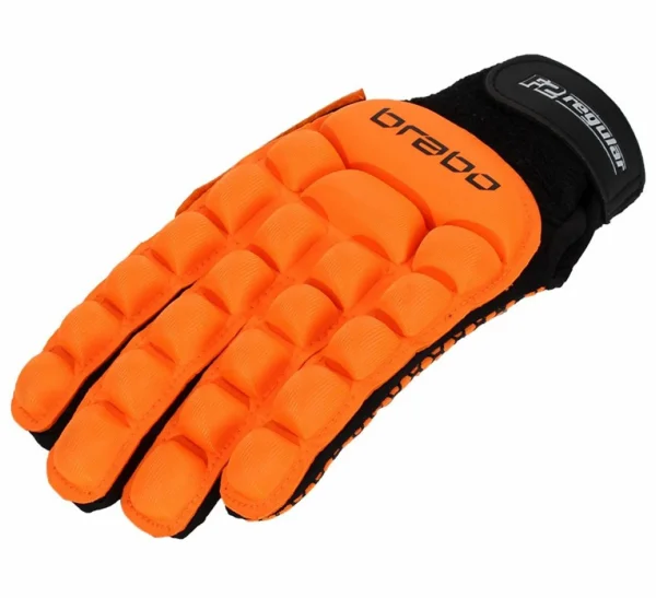 Brabo F2.1 Hockey Handschuhe Orange – Schwarz 1