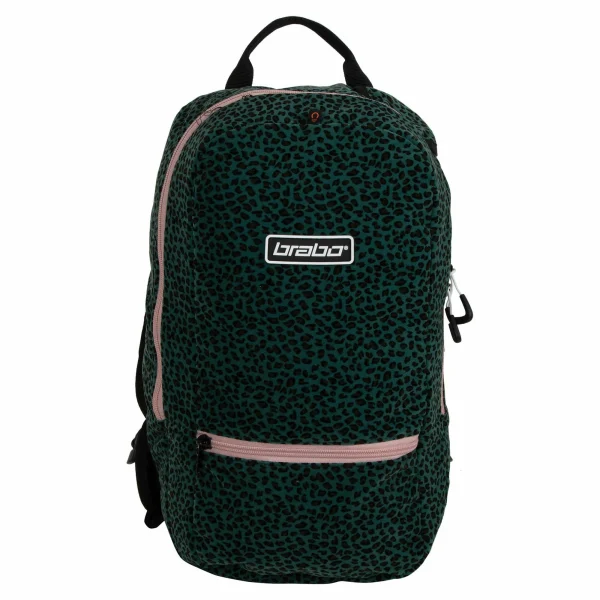 Brabo Fun Leopard Hockey Rucksack Kinder Dunkelgrün – Schwarz 1