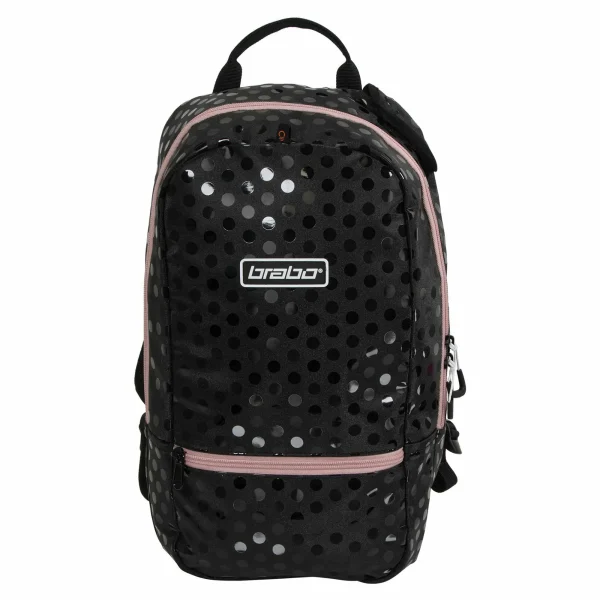 Brabo Fun Polka Hockey Rucksack Kinder Schwarz – Rosa 1