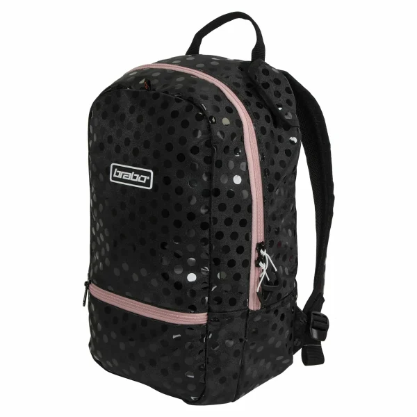 Brabo Fun Polka Hockey Rucksack Kinder Schwarz – Rosa 3