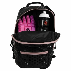 Brabo Fun Polka Hockey Rucksack Kinder Schwarz – Rosa 18