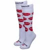 Brabo Hockeysocken Kinder Weiß – Rot 8