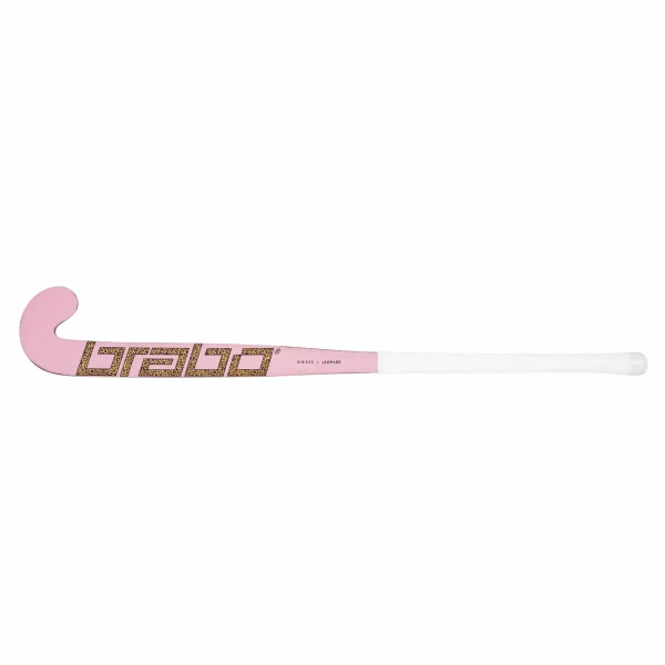 Brabo O’Geez Leopard Hockeyschläger Kinder Braun – Schwarz – Rosa 5