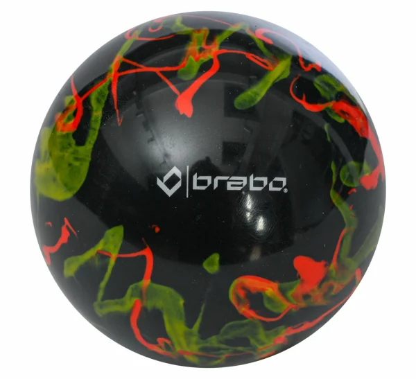 Brabo Swirl Hockeyball Schwarz – Grün – Rot 1