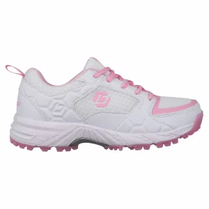 Brabo Tribute Hockeyschuhe Kinder Weiß – Rosa 13