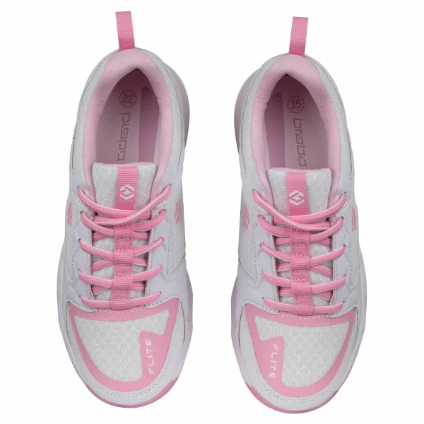 Brabo Tribute Hockeyschuhe Kinder Weiß – Rosa 7