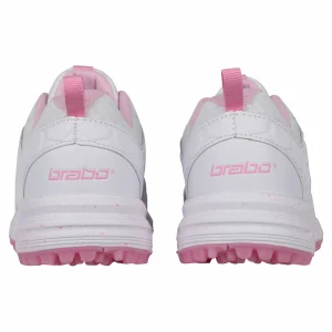 Brabo Tribute Hockeyschuhe Kinder Weiß – Rosa 21