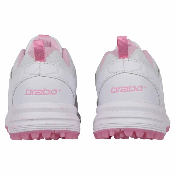 Brabo Tribute Hockeyschuhe Kinder Weiß – Rosa 8