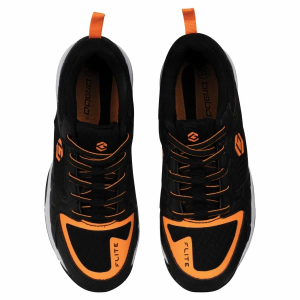 Brabo Tribute Indoor Hockeyschuhe Kinder Schwarz – Orange 7