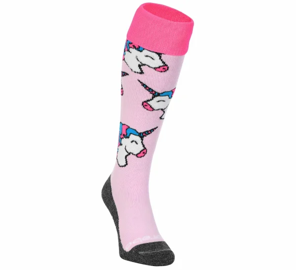 Brabo Unicorn Hockeysocken Kinder Hellrosa – Rosa – Weiß – Blau 1