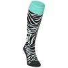 Brabo Zebra Hockeysocken Kinder Schwarz – Weiß – Mint Grün 11