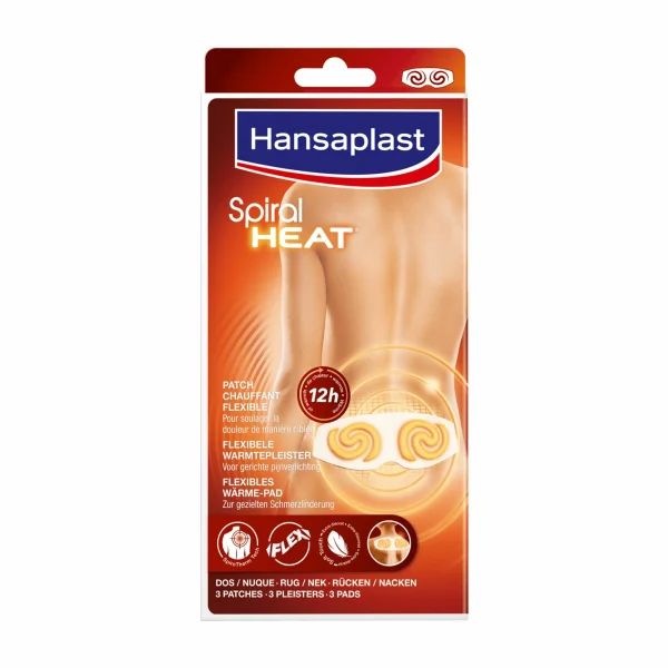 Hansaplast Spiral Wärmepflaster Rücken/Nacken (3er Pack) Weiß 1