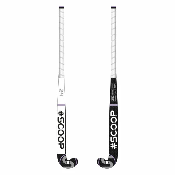 Scoop WDN Indoor Hockeyschläger 33″ Kinder Weiß – Schwarz – Violett 1