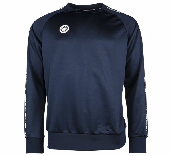 The Indian Maharadja Terry Pullover Kinder Marine – Weiß 1