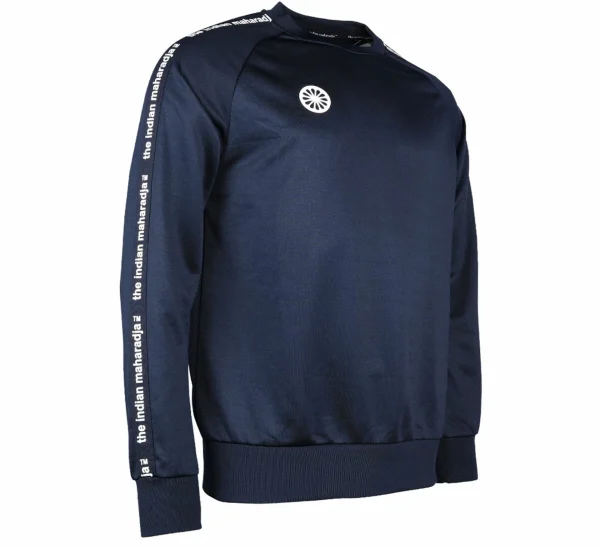 The Indian Maharadja Terry Pullover Kinder Marine – Weiß 4